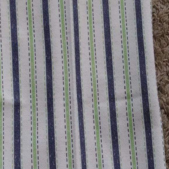 Vintage Glen of Michigan Blue Green Striped Pants - Picture 4 of 6